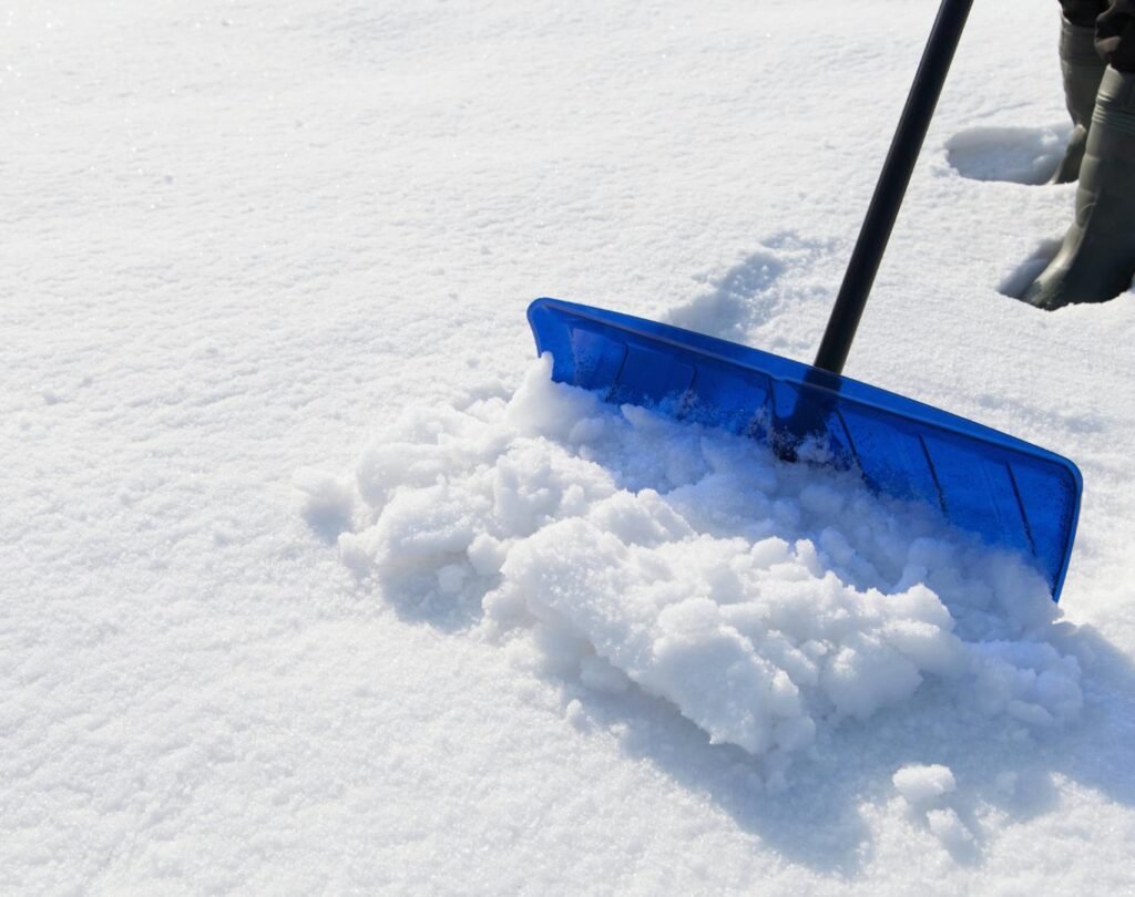 Snow shoveling in Breckenridge, CO, for vacation homes